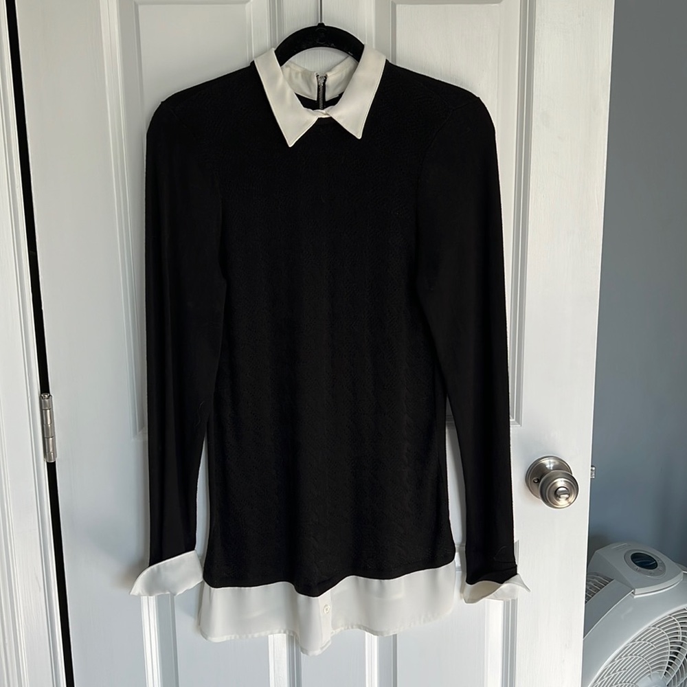 White House Black Market collared sweater